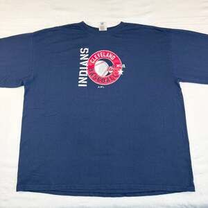 Adidas MLB men’s Cleveland Indians Chief Wahoo navy long sleeve shirt